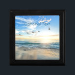 Morning Beach Seagulls Gift Box<br><div class="desc">Seagulls flight across a coastal morning. Few things are more uplifting!
Customise to your liking,  including deleting all text.</div>