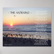 MORNING BEACH SUNRISE POEM