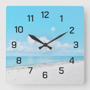Morning Beach Wall Clock