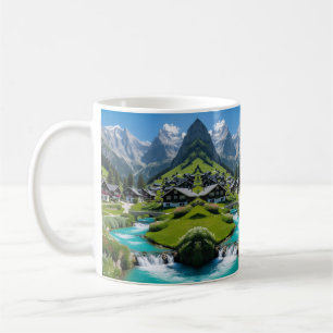 "Morning Bliss – Alpine Village Escape " Coffee Mug