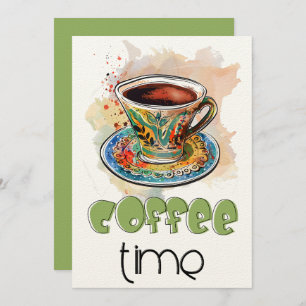 Morning Bliss: Arabic Coffee Qahwa قهوة تايم Invitation