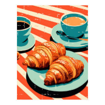 Morning Bliss: Croissants and Coffee
