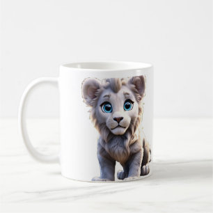Morning Bliss Cute Wolf Pup Ceramic Coffee Mug