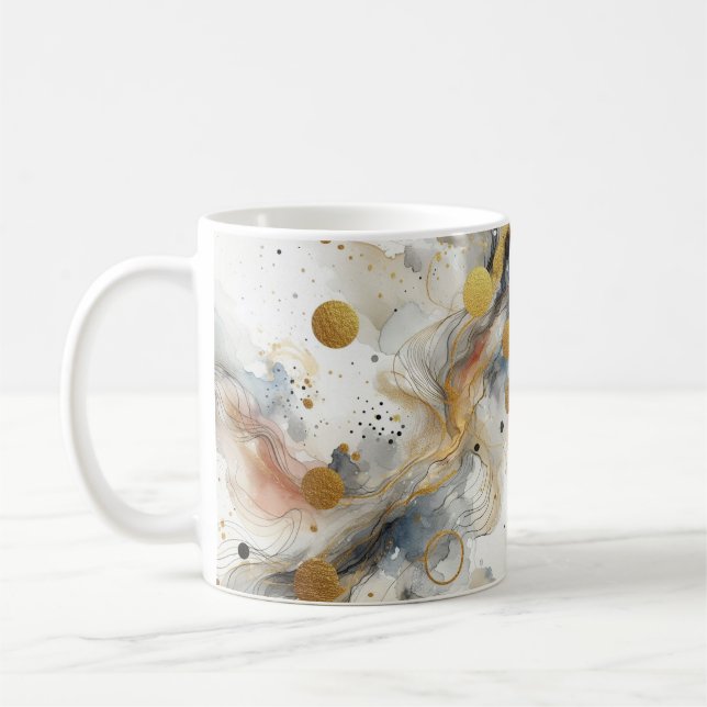 Morning Bliss in Pastel: Colour Splash Coffee Mug (Left)