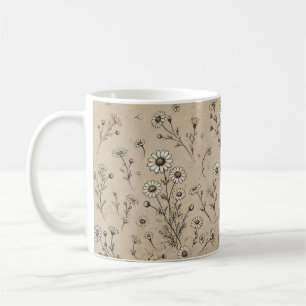 Morning Bloom: The Floral Coffee Mug