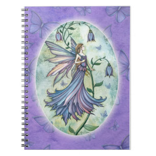 Morning Blue Flower Fairy Notebook