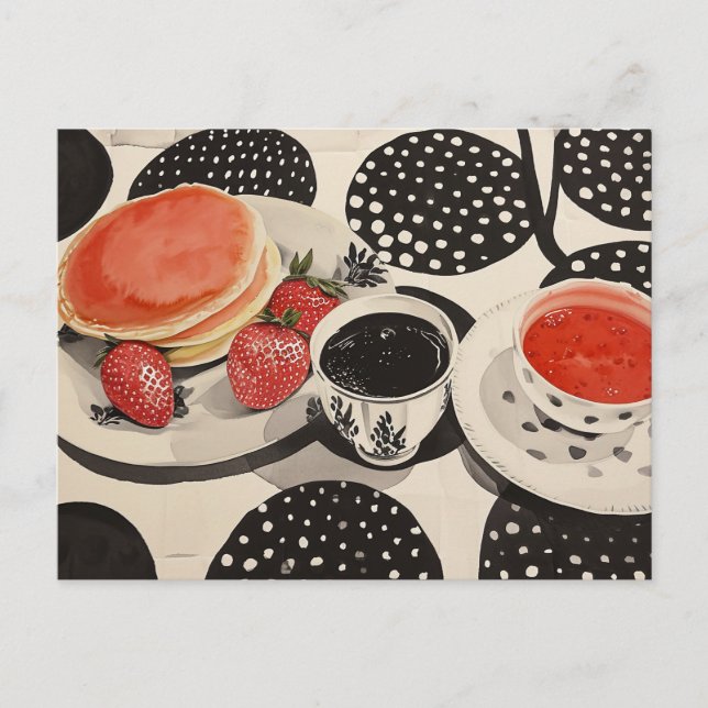 Morning Breakfast Postcard (Front)