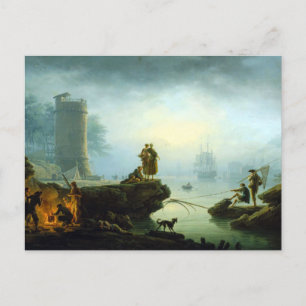 Morning by Claude-Joseph Vernet Postcard