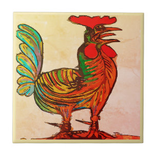Morning Call, Rooster, Tile