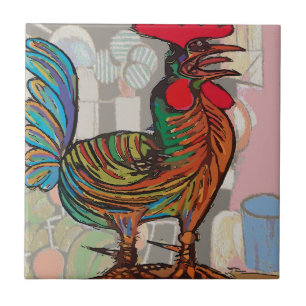 Morning Call, Rooster, Tile