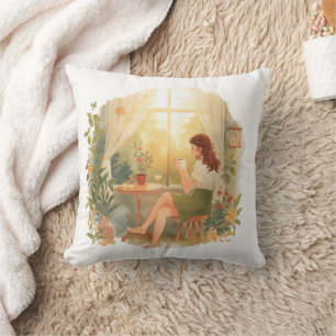 Morning Calm – Kind_Ones Whimsical Coffee Moment Cushion