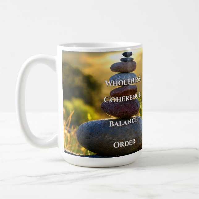 Morning Calm Meditative Coffee Mug (Left)