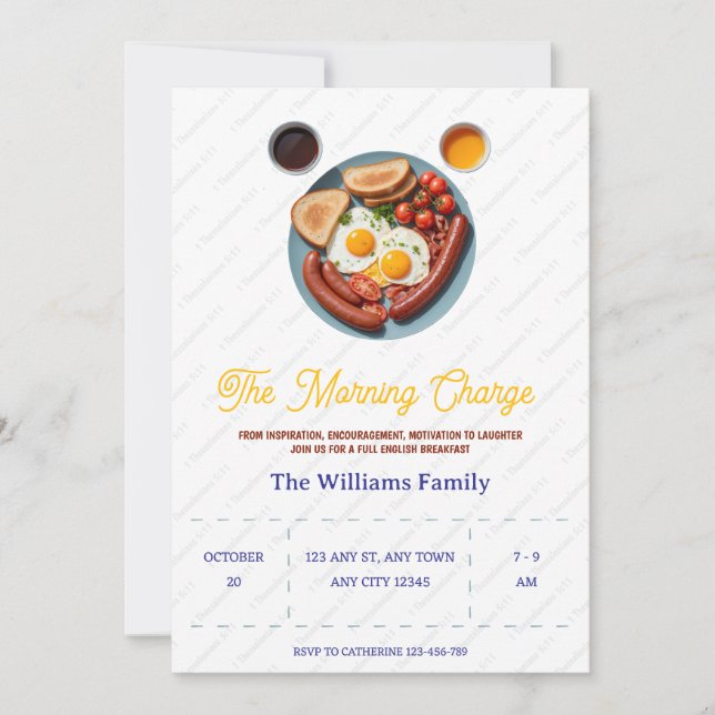 Morning Charge Fellowship Breakfast Invitation (Front)