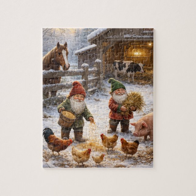 Morning Chores Jigsaw Puzzle (Vertical)