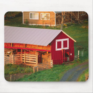 Morning chores on the farm. USA, Vermont, Mouse Mat