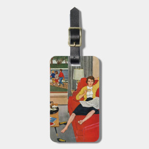 Morning Coffee Break Luggage Tag