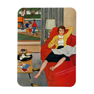 Morning Coffee Break Magnet