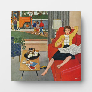 Morning Coffee Break Plaque