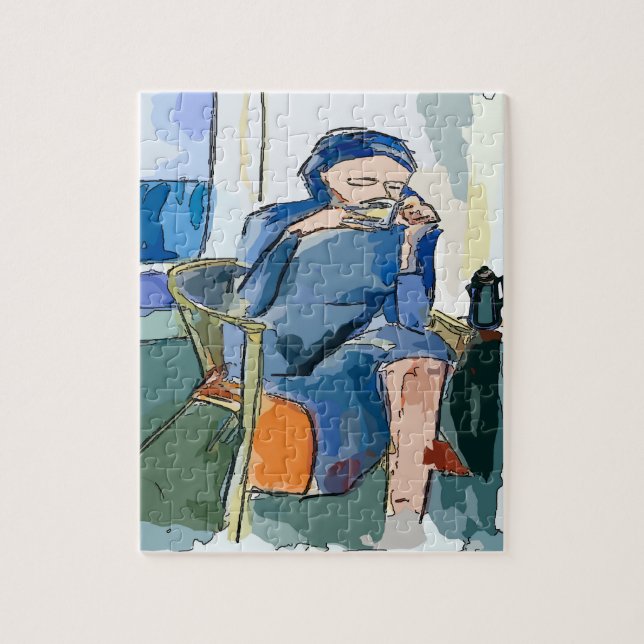 Morning Coffee, Jigsaw Puzzle (Vertical)