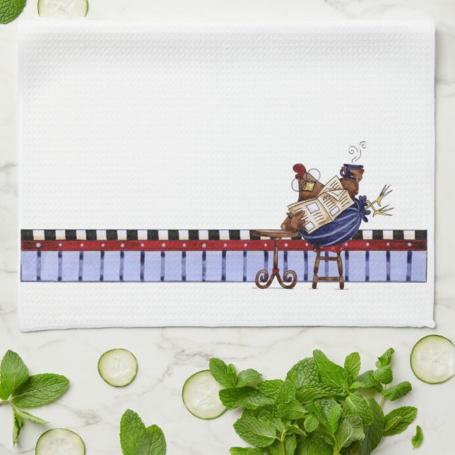 Morning Coffee - Kitchen Towel (Folded)