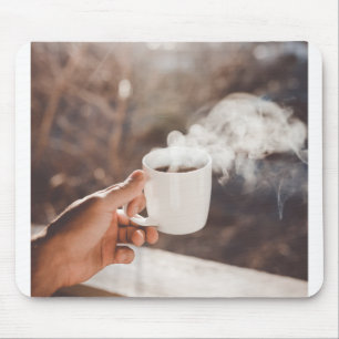 morning coffee mouse mat