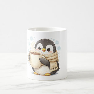 Morning Coffee Penguin Mug