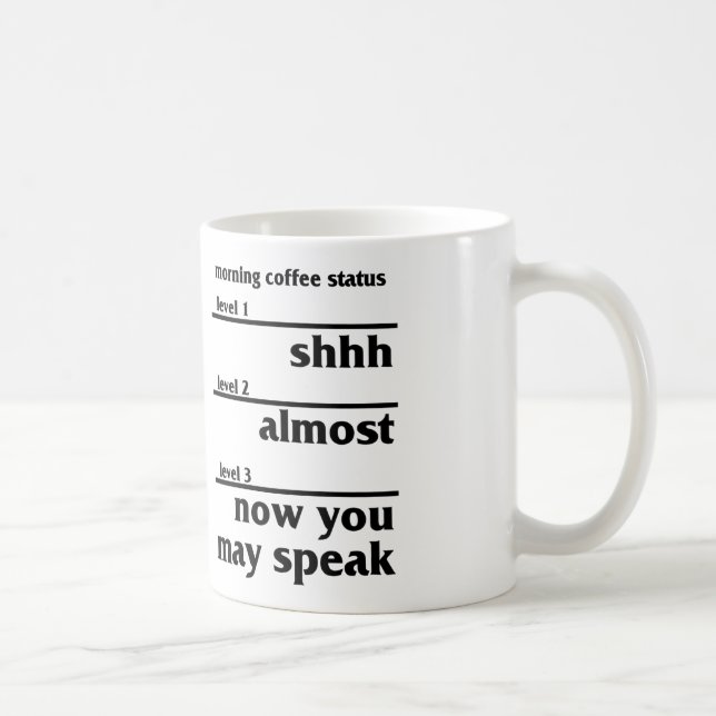 Morning Coffee Status Mug (Right)