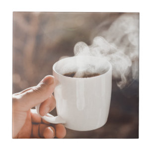 morning coffee tile