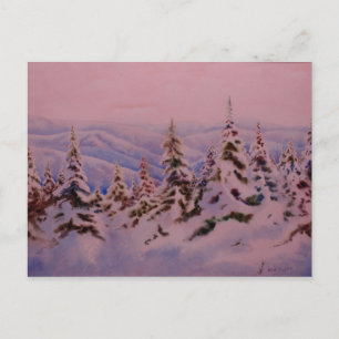 "Morning Cold and Quite" Country Roads Postcard