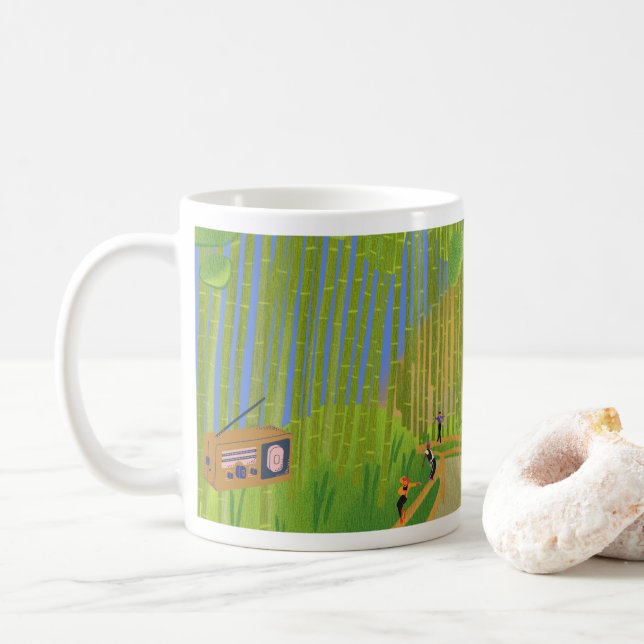 Morning Dance Sweetheart Sunrise On Air  Coffee Mug (With Donut)