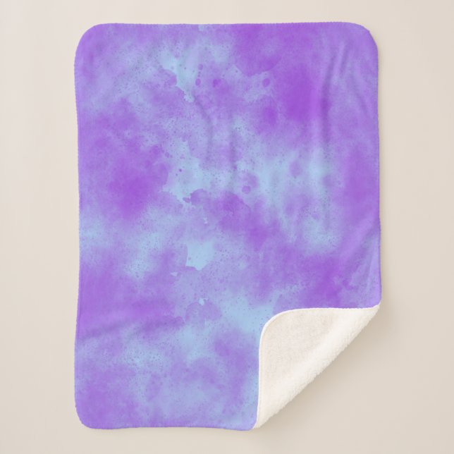 Morning Dew cloud effect  Sherpa Blanket (Front)