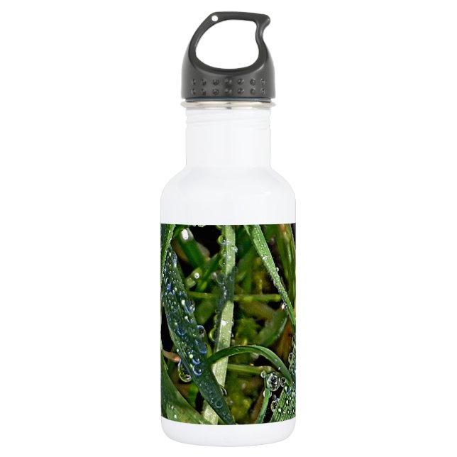 Morning dew on the grass 532 ml water bottle (Front)
