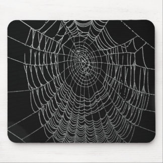 Morning Dew On The Web Mouse Mat