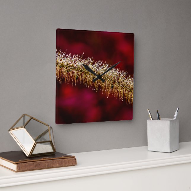 Morning Dew Square Wall Clock (Office)