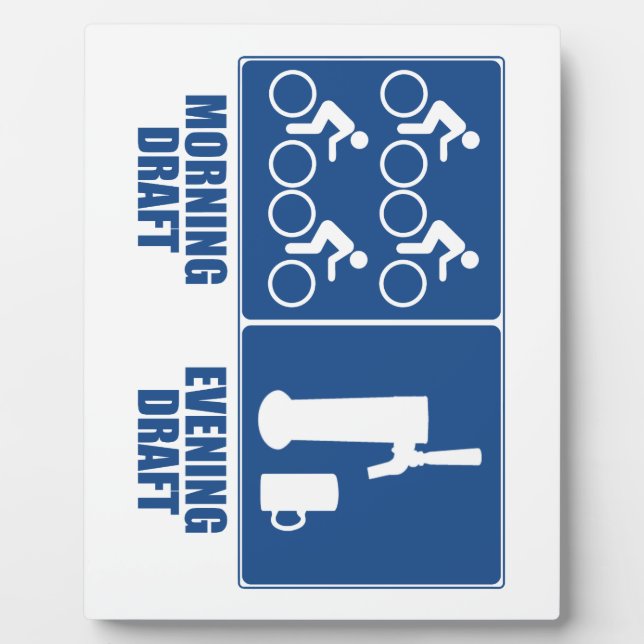 Morning Draught, Evening Draught Plaque (Front)