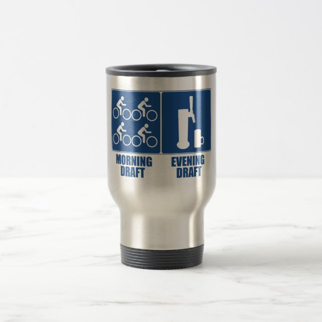 Morning Draught, Evening Draught Travel Mug (Center)