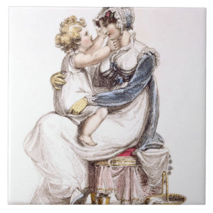 Morning dress, fashion plate from Ackermann's Repo Tile