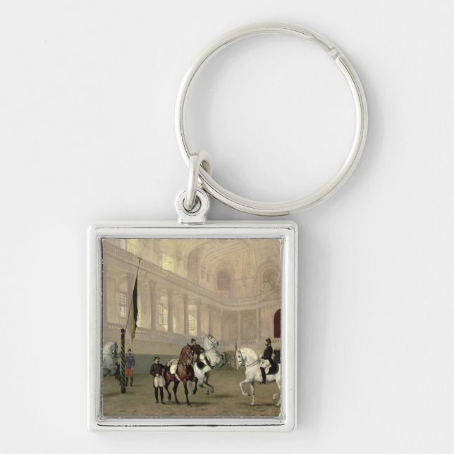 Morning Exercise in the Hofreitschule Key Ring (Front)