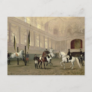 Morning Exercise in the Hofreitschule Postcard