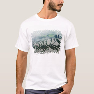 Morning Fog Above Rice Fields T-Shirt