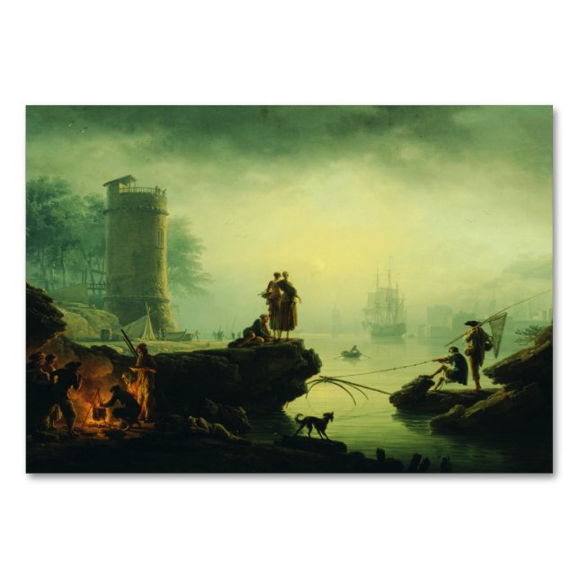 Morning Fog at sea by Joseph Vernet  Table Number (Front)