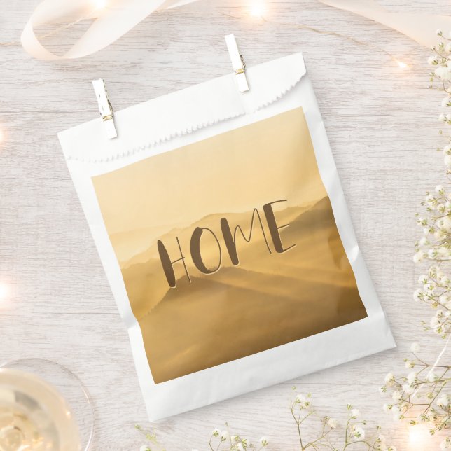 Morning fog gold layers sunrise home quote favour bags (Clipped)