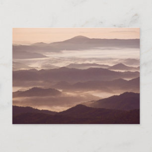 Morning fog in the southern Appalachian Postcard
