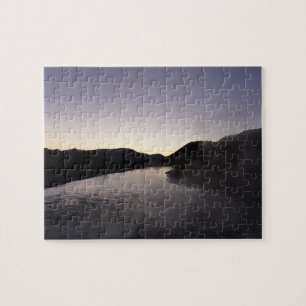 Morning Fog on the Jackson River at Grand Teton Jigsaw Puzzle