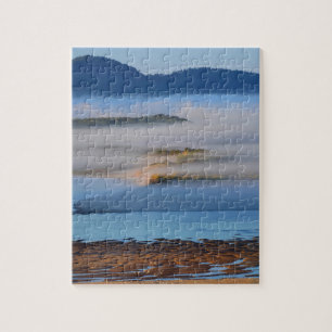 Morning fog over Netarts Bay, OR Jigsaw Puzzle