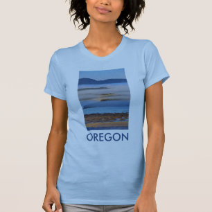 Morning fog over Netarts Bay, OR T-Shirt