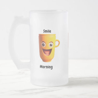 Morning Frosted Glass Beer Mug