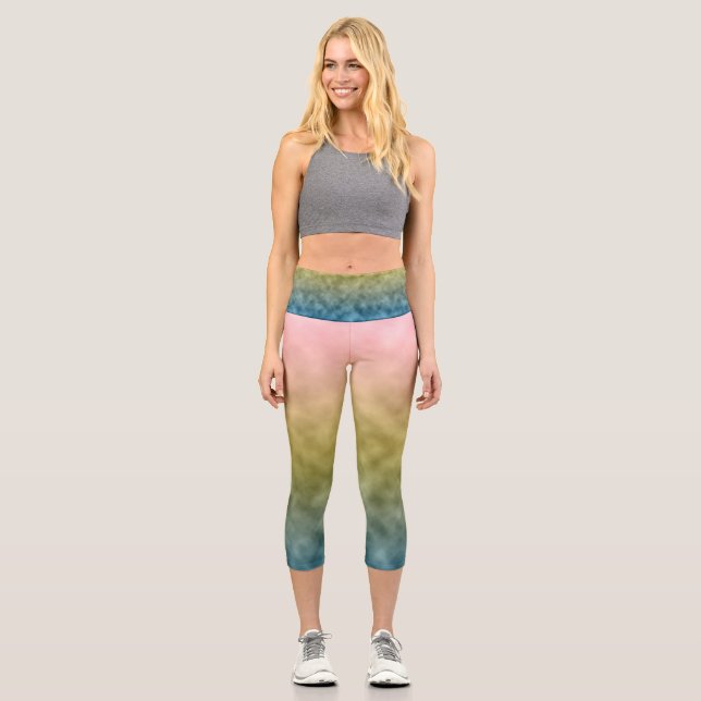 Morning Garden Capri Leggings (Front)