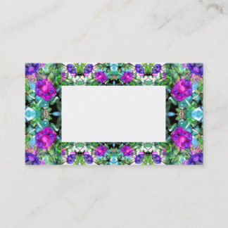 Morning Glories Flowery Business Card
