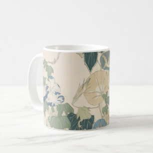Morning Glories in Flowers and Buds by Hokusai Coffee Mug